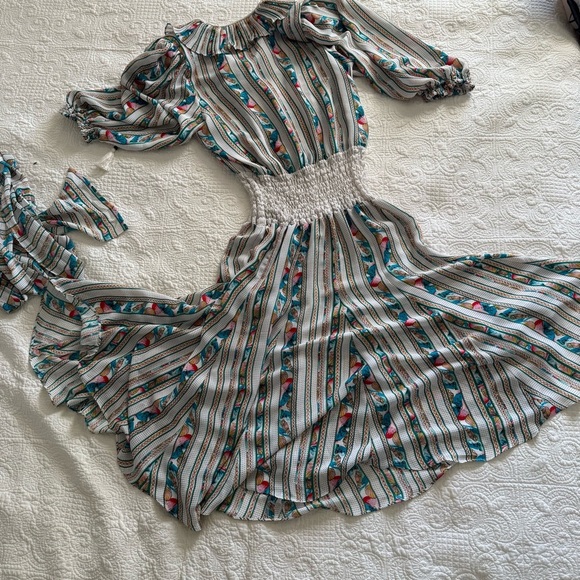 Vintage 80s Diane Freis Midi Dress with Scarf
One size (6-8) - Picture 3 of 15